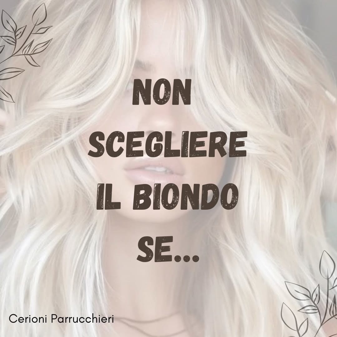 Colorazione biondo platino